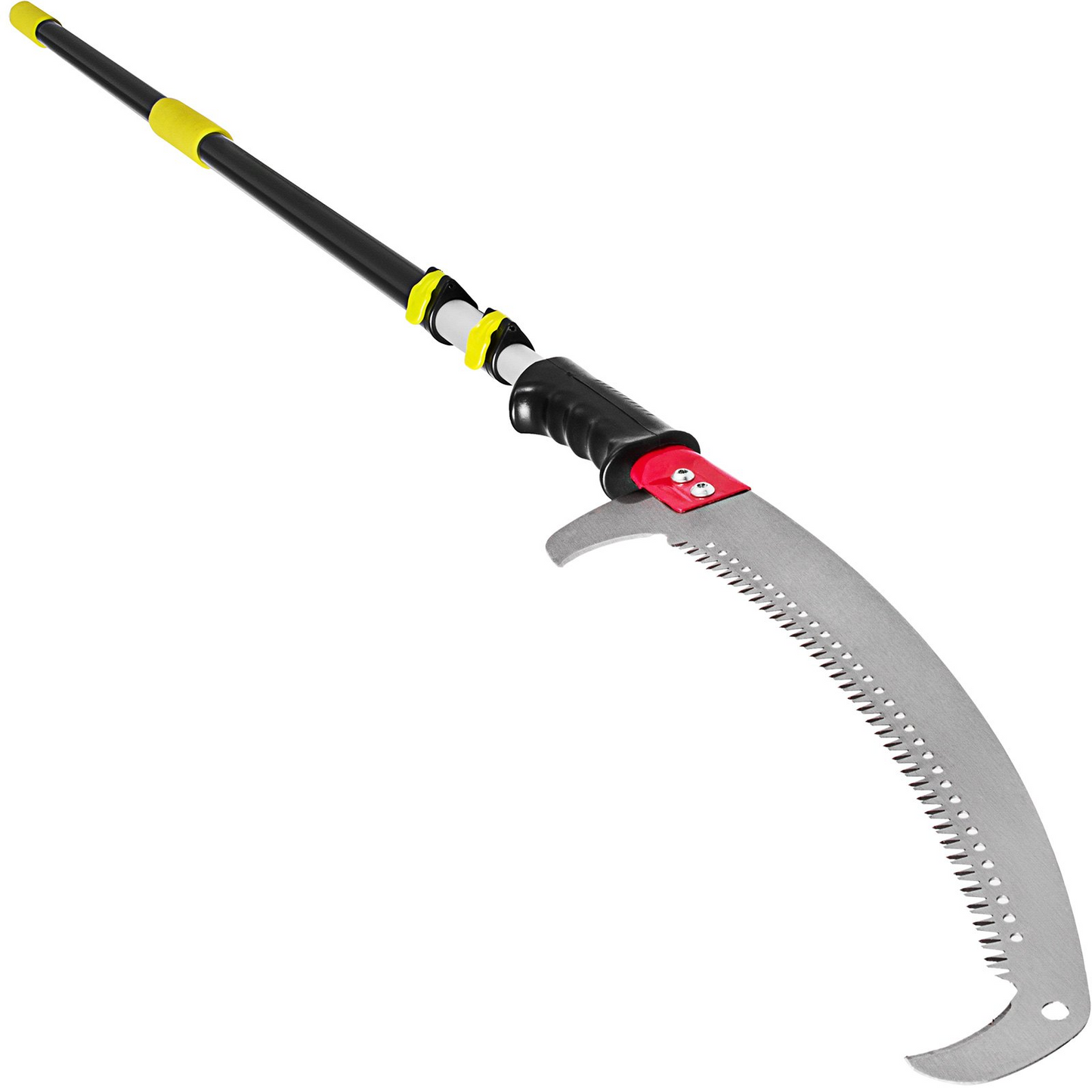 VEVOR Telescopic Pole Saw 4-12 Foot Extendable Telescopic Landscaping Pole Saw with 2-Foot Saw Blade For Pruning and trimming Branches and Leaves