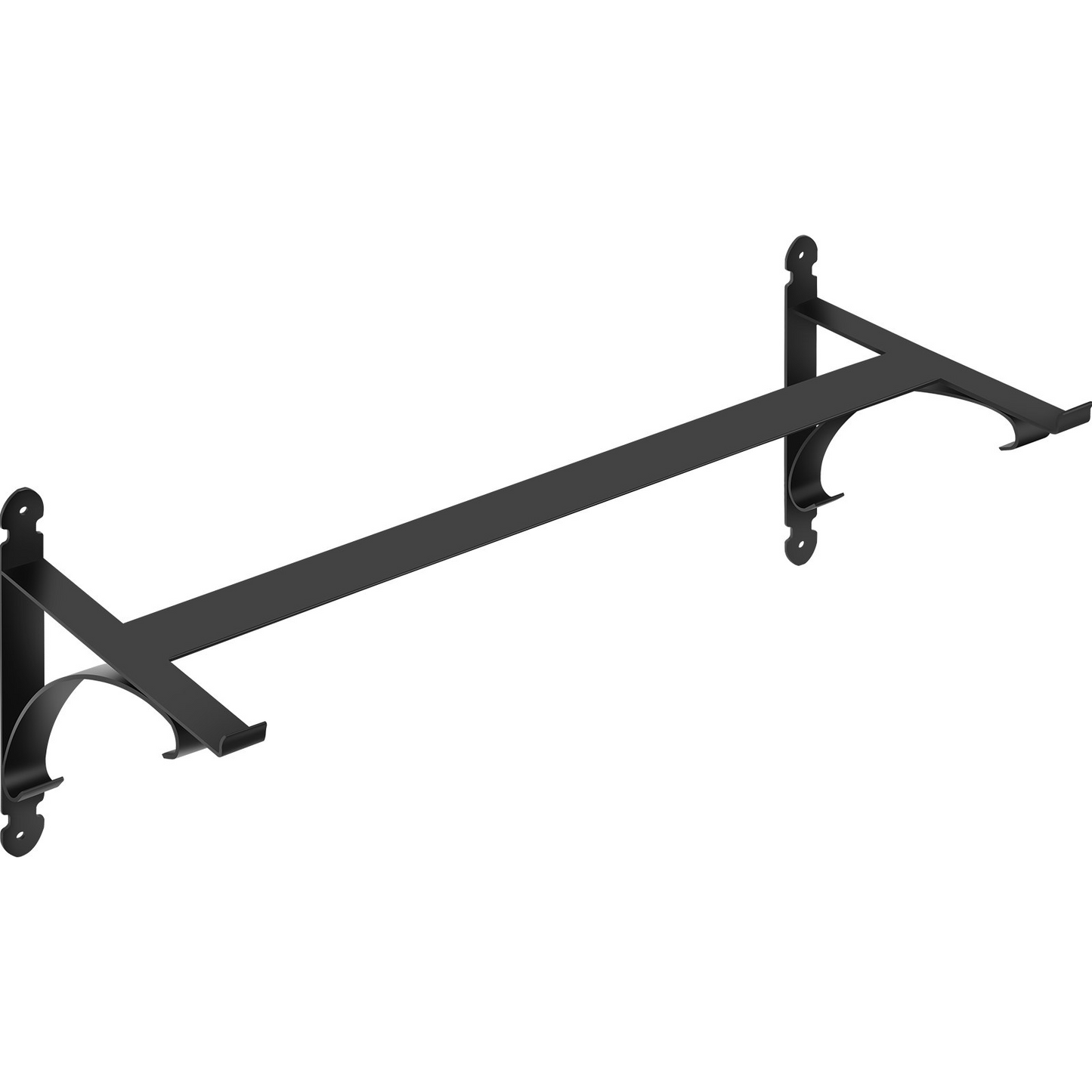 VEVOR Window Box Brackets 88lbs Planter Box Brackets 24 x 10.5 x 10 in Black Planter Mounting Bracket Iron Material Black Window Box Hanger Bracket for Flower Box Durable Window Box Holder