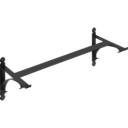 VEVOR Window Box Brackets 88lbs Planter Box Brackets 24 x 10.5 x 10 in Black Planter Mounting Bracket Iron Material Black Window Box Hanger Bracket for Flower Box Durable Window Box Holder