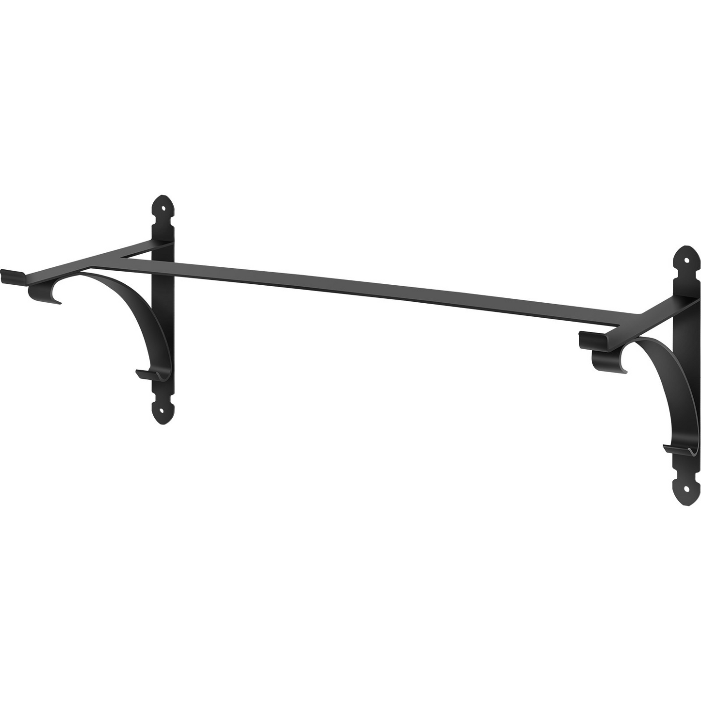 VEVOR Window Box Brackets 88lbs Planter Box Brackets 24 x 10.5 x 10 in Black Planter Mounting Bracket Iron Material Black Window Box Hanger Bracket for Flower Box Durable Window Box Holder