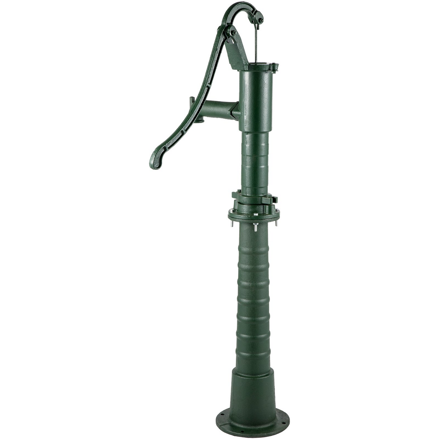 VEVOR Hand Water Pump w/ Stand, 15.7 x 9.4 x 51.6 inch Pitcher Pump& 26 inch Pump Stand w/ Pre-set 1/2" Holes for Easy Installation, Rustic Cast Iron Well Pump for Yard, Garden, Farm Irrigation, Green