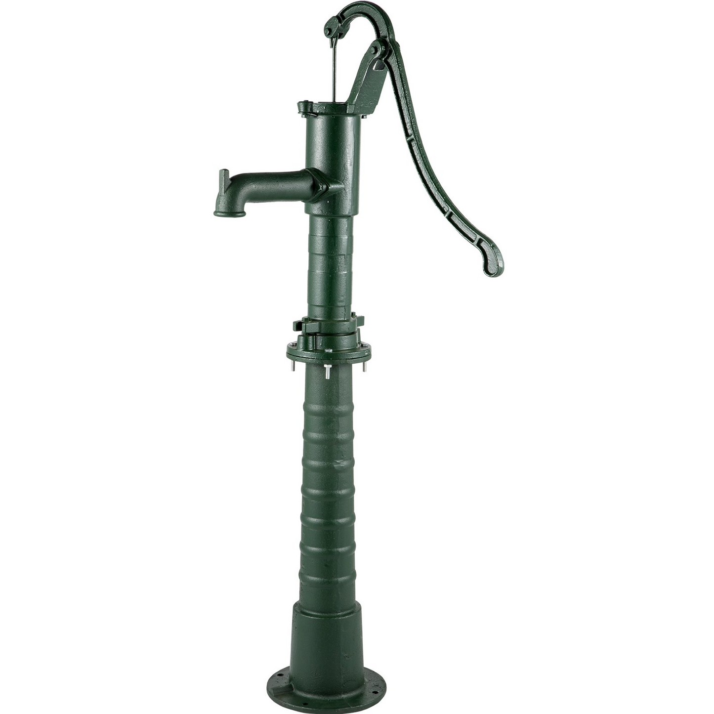 VEVOR Hand Water Pump w/ Stand, 15.7 x 9.4 x 51.6 inch Pitcher Pump& 26 inch Pump Stand w/ Pre-set 1/2" Holes for Easy Installation, Rustic Cast Iron Well Pump for Yard, Garden, Farm Irrigation, Green