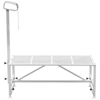 VEVOR Livestock Stand 51x23 inches, Trimming Stand with Straight Head Piece, Goat Trimming Stand Metal Frame Sheep Shearing Stand Livestock Trimming Stands