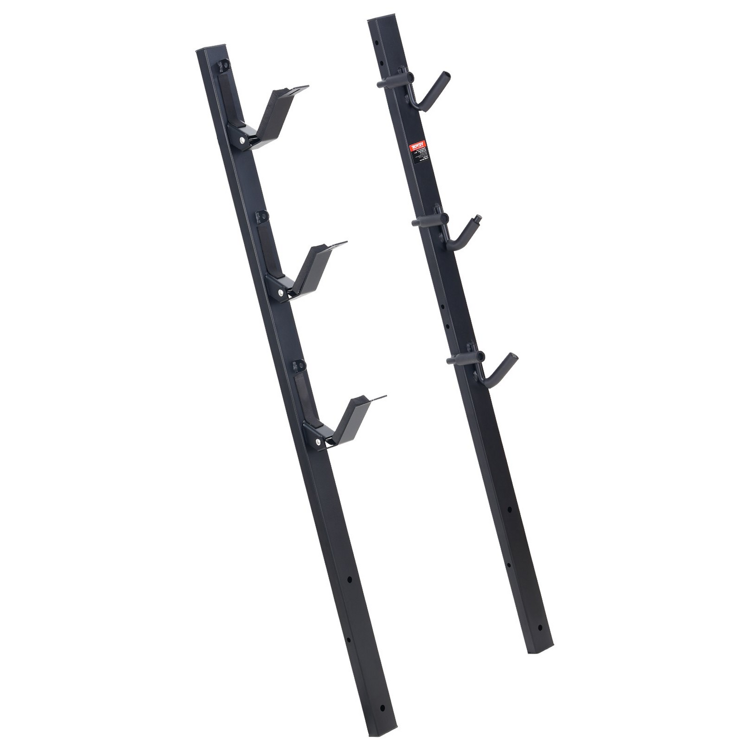 VEVOR Trimmer Rack, 3 Place Weeder Trimmer Rack, Locking Trim Holder Landscape Trailer Rack Carrier Mount on Open Pickup/Trailer Enclosed Trailers, Pair