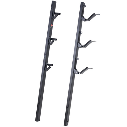 VEVOR Trimmer Rack, 3 Place Weeder Trimmer Rack, Locking Trim Holder Landscape Trailer Rack Carrier Mount on Open Pickup/Trailer Enclosed Trailers, Pair