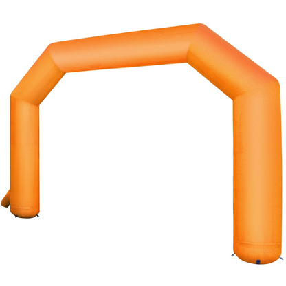 VEVOR Inflatable Arch Orange 20ft, Hexagon Inflatable Arch Built in 100W Blower, Inflatable Archway for Race Outdoor Advertising Commerce