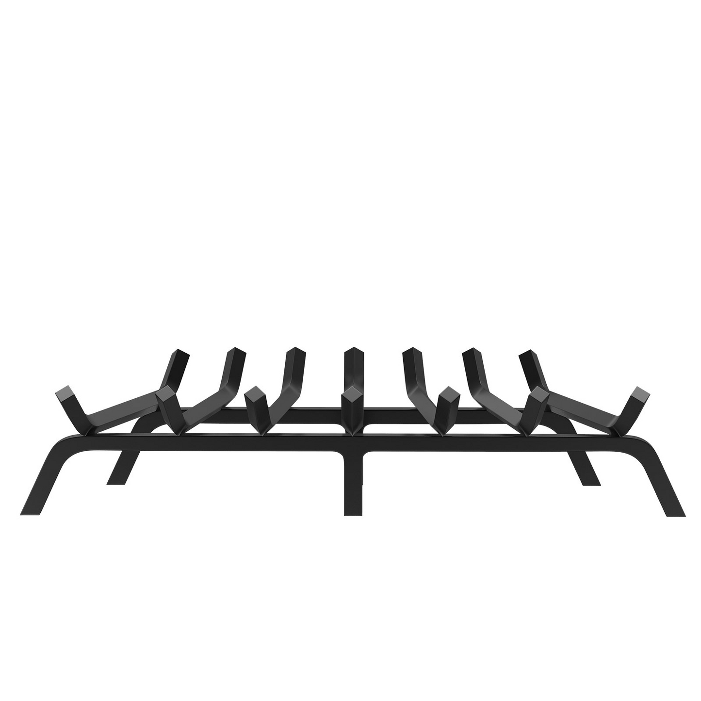 VEVOR Fireplace Log Grate, 30 inch Heavy Duty Fireplace Grate with 6 Support Legs, 3/4’’ Solid Powder-coated Steel Bars, Log Firewood Burning Rack Holder for Indoor and Outdoor Fireplace