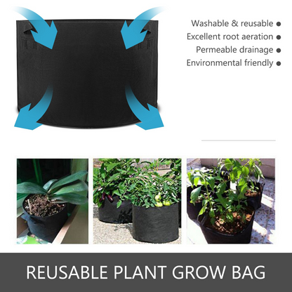 VEVOR 65 Gallon Container Plant Grow Bag, 12Pack, Black