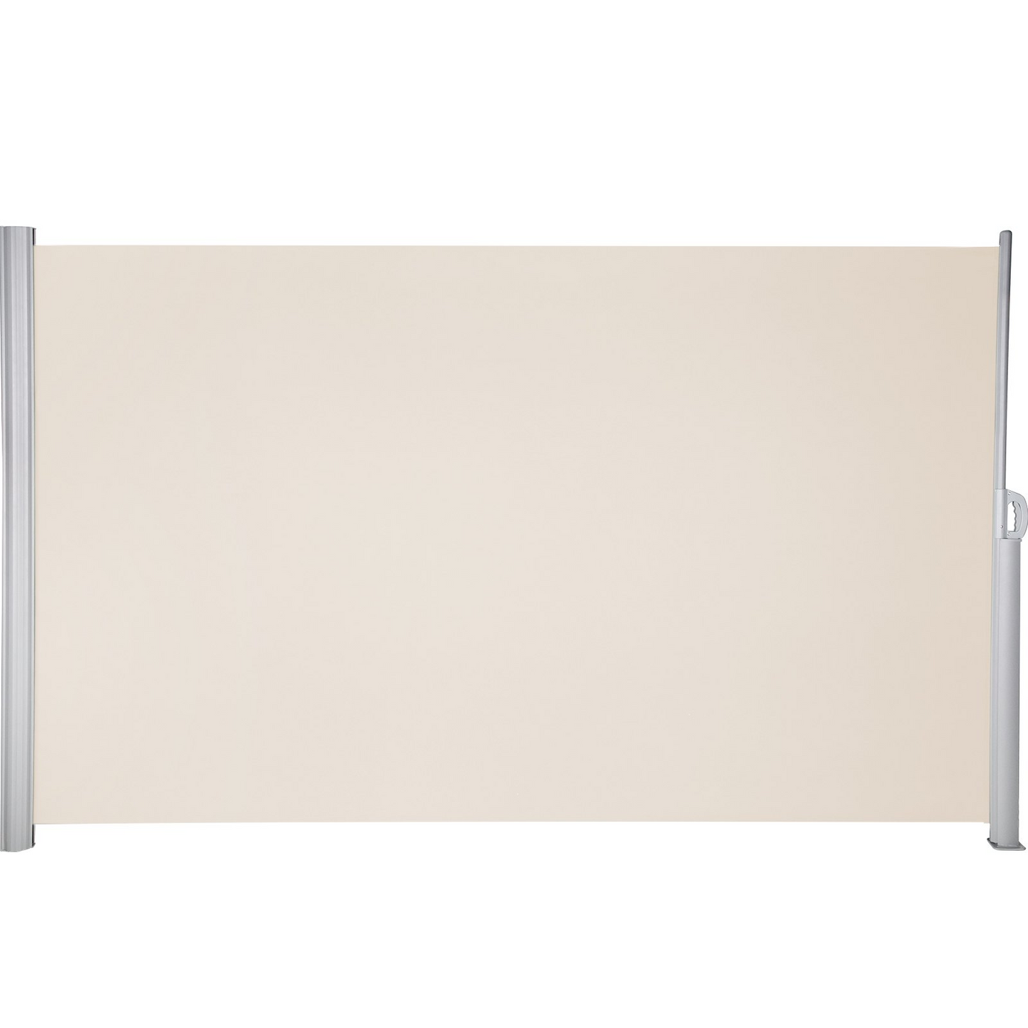 VEVOR Beige Retractable 71''*118'' Awning-Rugged Full Aluminum Rust-Proof; Patio Sunshine Screen; Privacy Divider; Wind Screen. Longer Service Life, Suitable for Courtyard, Roof Terraces and Pools