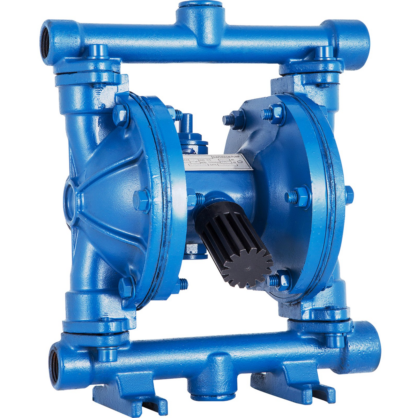 VEVOR Air-Operated Double Diaphragm Pump, 1/2 in Inlet & Outlet, Cast Iron Body, 8.8 GPM & Max 120PSI, Nitrile Diaphragm Pneumatic Transfer Pump for Petroleum, Diesel, Oil & Low Viscosity Fluids