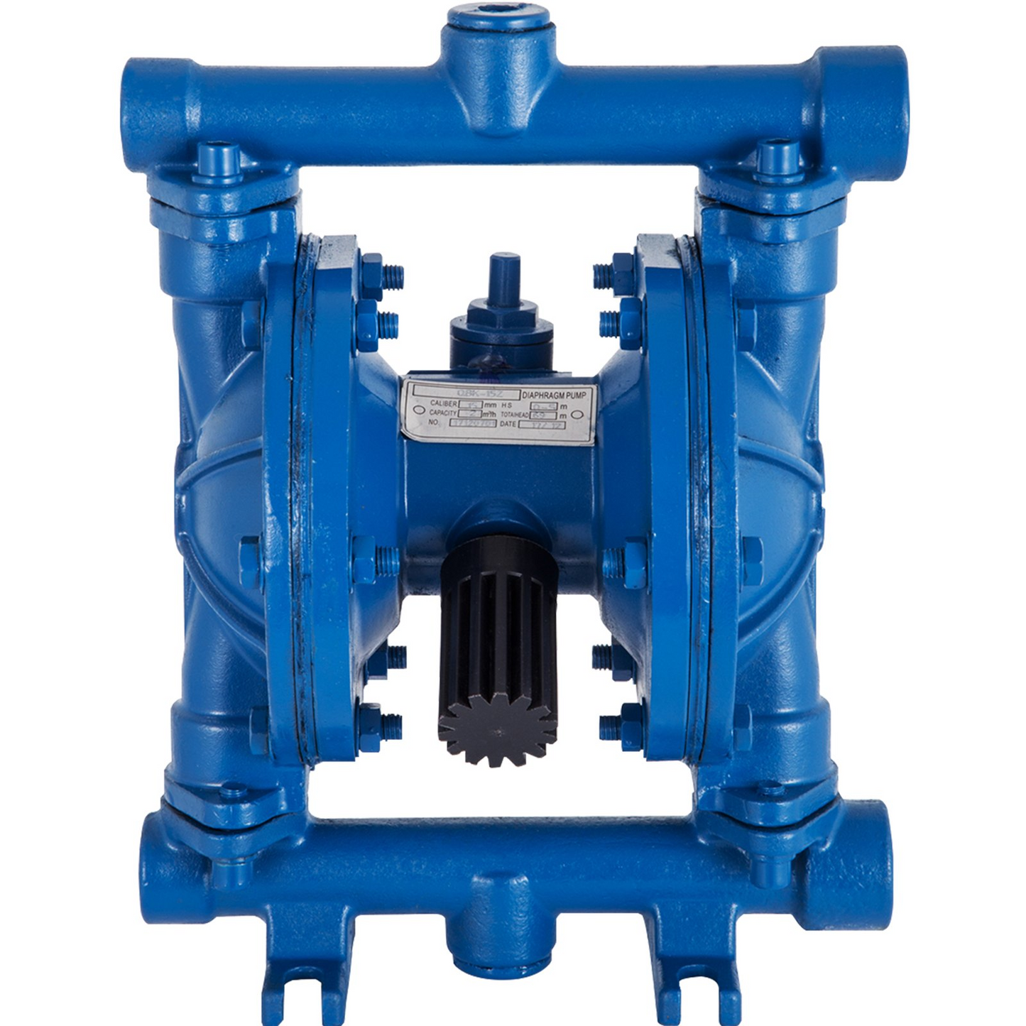 VEVOR Air-Operated Double Diaphragm Pump, 1/2 in Inlet & Outlet, Cast Iron Body, 8.8 GPM & Max 120PSI, Nitrile Diaphragm Pneumatic Transfer Pump for Petroleum, Diesel, Oil & Low Viscosity Fluids