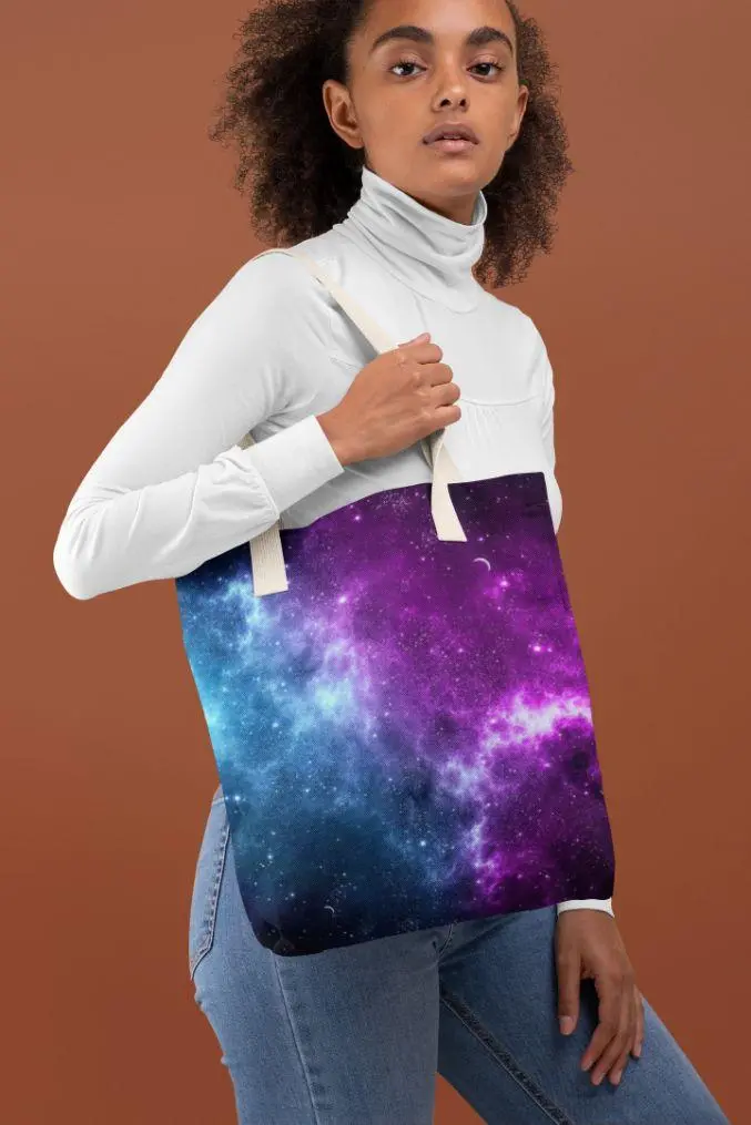 Galaxy Colors Tote Bag