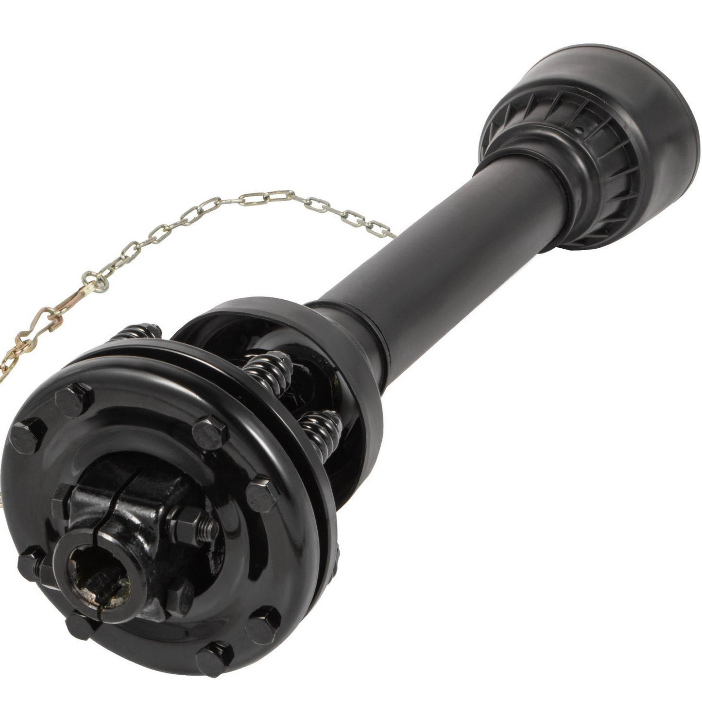 VEVOR PTO Shaft, 1-3/8" PTO Drive Shaft, 6 Spline Both Ends PTO Driveline Shaft, Series 5 Tractor PTO Shaft, 43"-57" Brush Hog PTO Shaft, Black PTO Shaft w/Slip Clutch for Bush Hog/Finish Mower