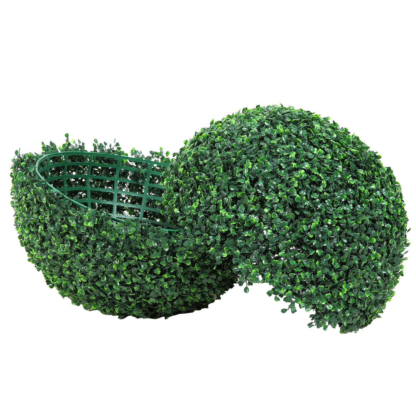 VEVOR Artificial Topiaries Boxwood Trees, 20” Tall (2 Pieces), Ball-Shape Faux Topiaries Plant, All-year Green Feaux Plant Decorative Balls for Backyard, Balcony,Garden, Wedding and Home Décor