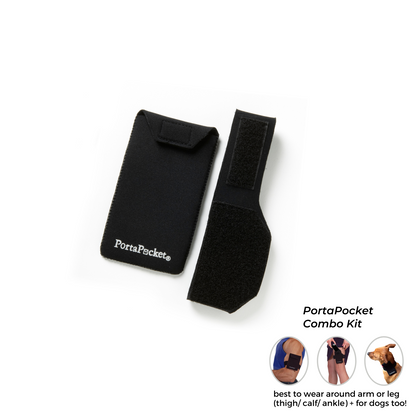 PortaPocket Combo Kit ~ best seller ~ smartphone arm holster / cell phone leg band