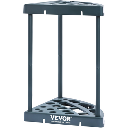 VEVOR Garden Tool Organizer, 19 Slots, Yard Tool Tower Rack for Garage Organization and Storage, Hold Long-Handled Tool/Rake/Broom/Shovel, PP Garden Tool Stand Holder Organizer for Yard, Shed, Outdoor