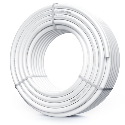 VEVOR PEX Pipe 3/4 Inch, 100 Feet Length PEX-A Flexible Pipe Tubing for Potable Water, Pex Water Lines for Hot/Cold Water & Easily Restore, Plumbing Applications with Free Cutter,White