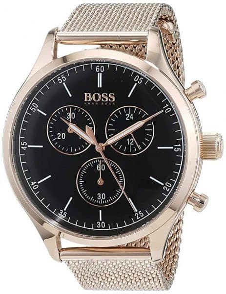 HUGO BOSS Mens Rose Gold Companion Watch HB 1513548