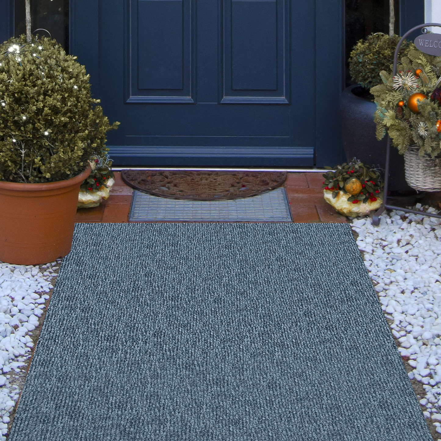 VEVOR Gray Marine Carpet 6 ft x 29.5 ft, Boat Carpet Rugs, Indoor Outdoor Rugs for Patio Deck Anti-Slide TPR Water-Proof Back Outdoor Marine Carpeting Outdoor Carpet