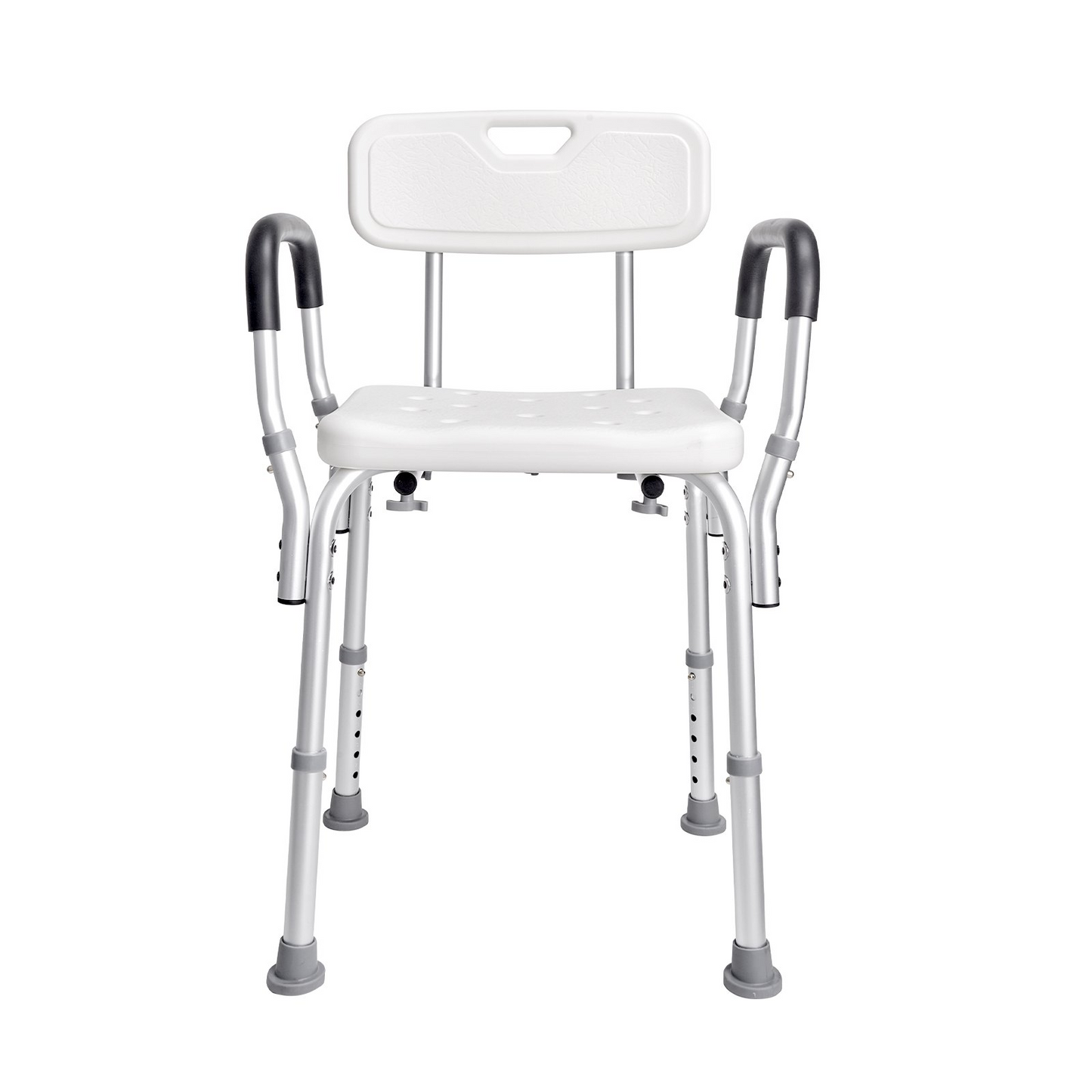 VEVOR Shower Chair, Shower Seat with Back, Adjustable Height Shower Stool, Shower Chair for Inside Shower Bathtub, Non-slip Bathroom Bench Bath Chair for Elderly Disabled Handicap, 350 LBS Capacity