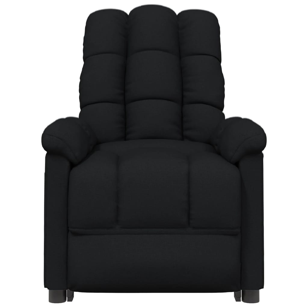 vidaXL Massage Chair Black Fabric