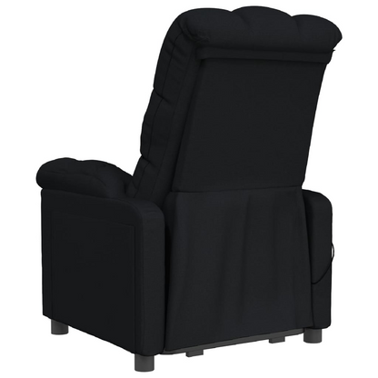 vidaXL Massage Chair Black Fabric