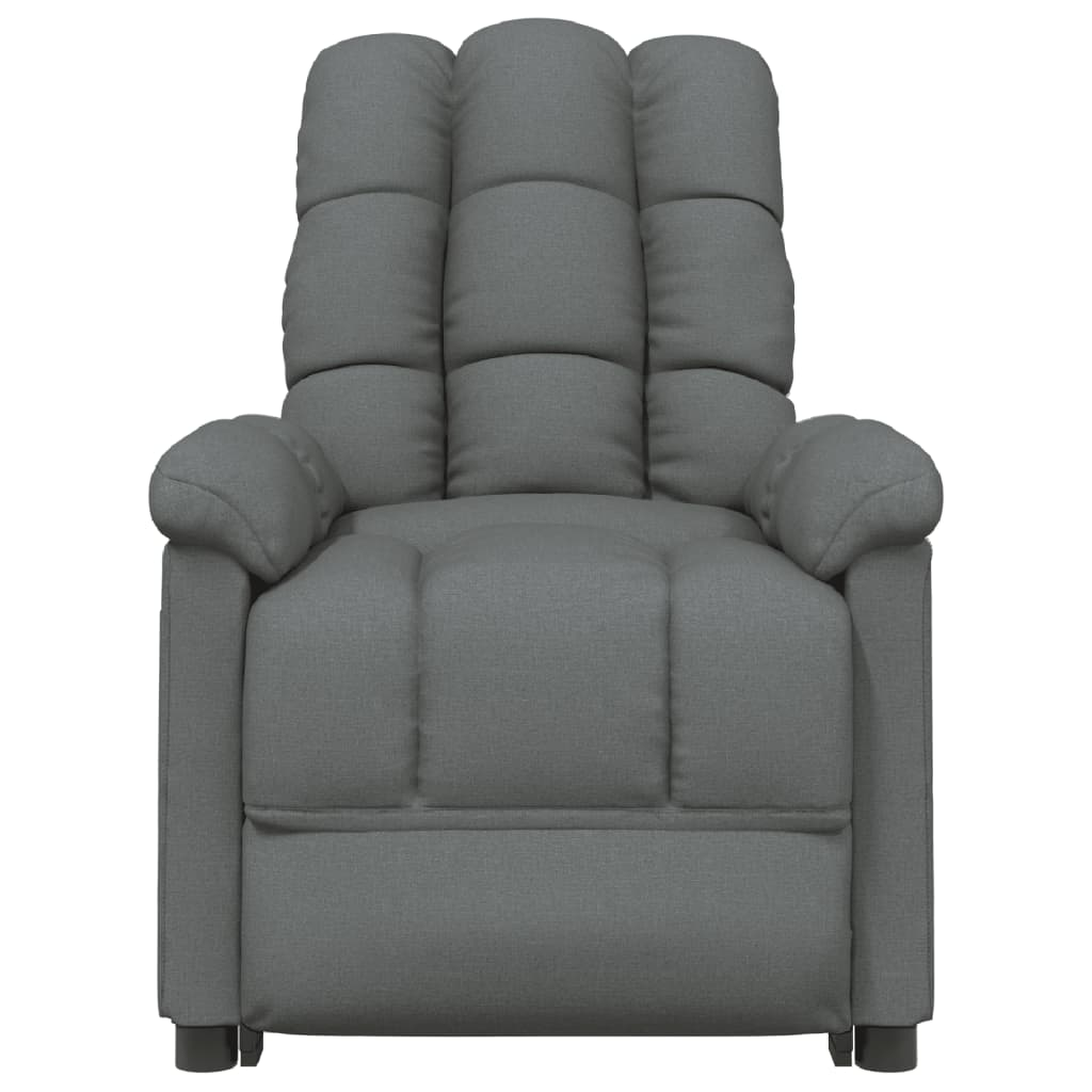 vidaXL Massage Chair Dark Gray Fabric