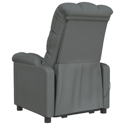 vidaXL Massage Chair Dark Gray Fabric