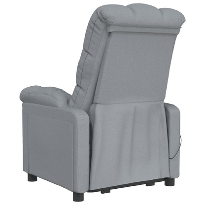 vidaXL Massage Chair Light Gray Fabric