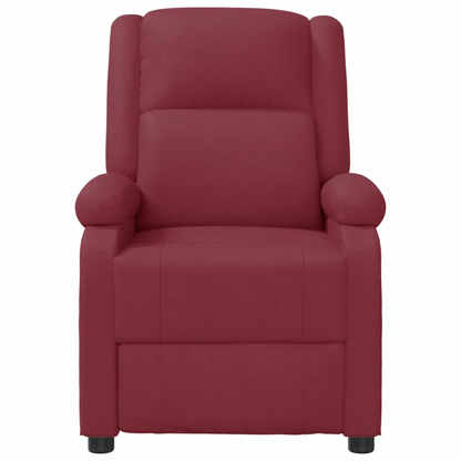 vidaXL Massage Chair Wine Red Faux Leather