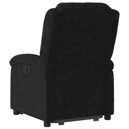 vidaXL Electric Stand up Massage Recliner Chair Black Velvet