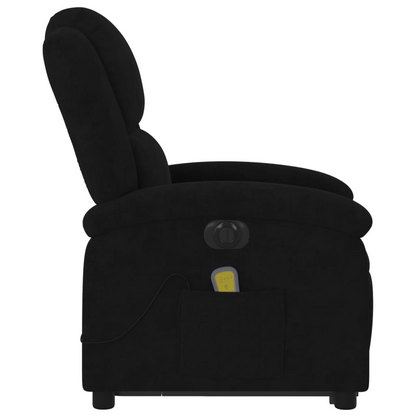 vidaXL Electric Stand up Massage Recliner Chair Black Velvet