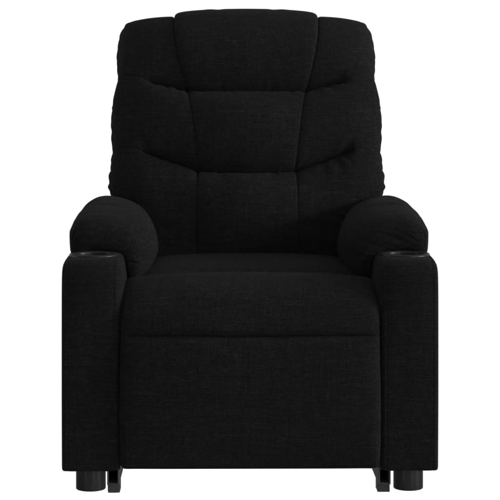 vidaXL Electric Stand up Massage Recliner Chair Black Fabric