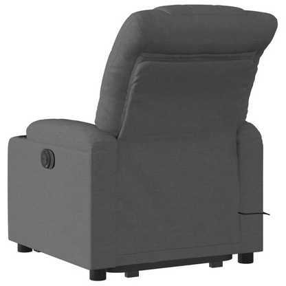 vidaXL Electric Stand up Massage Recliner Chair Dark Gray Fabric