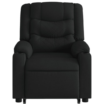 vidaXL Electric Stand up Massage Recliner Chair Black Fabric