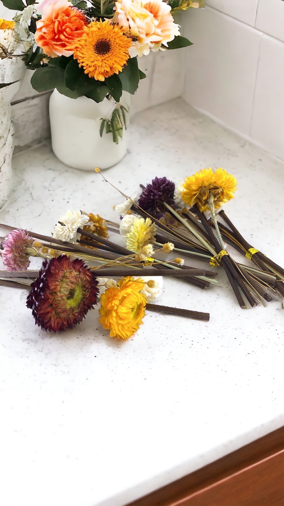 Reed Diffuser Replacement Sticks, The Country Garden, Rattan Wood Flower