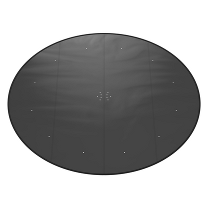 VEVOR 18 Ft Round Pool Cover, Solar Covers for Above Ground Pools, Safety Pool Cover with Drawstring Design, PVC Summer Pool Cover, Waterproof and Dustproof, Black