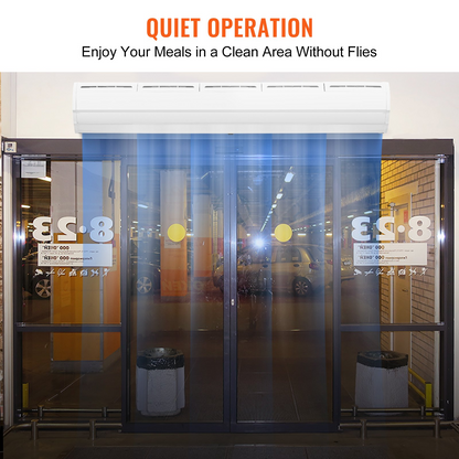 VEVOR 60" Commercial Indoor Air Curtain Super Power 2 Speeds 1500CFM, Wall Mounted Air Curtains for Doors, Indoor Over Door Fan with Heavy Duty Limit Switch, Easy-Install 110V Unheated