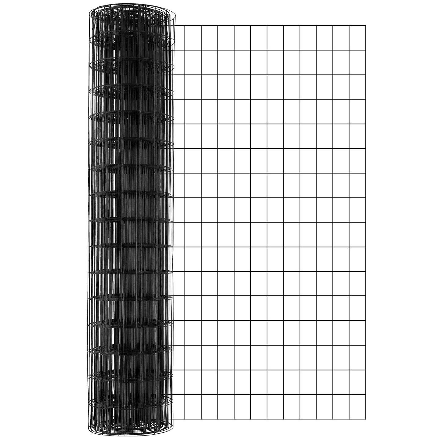 VEVOR Hardware Cloth, 48'' x 50' Galvanized Wire Mesh Roll, 16 Gauge Chicken Wire Fence Roll, Vinyl Coating Metal Wire Mesh for Chicken Coop Barrier, Rabbit Snake Fences, Poultry Enclosures