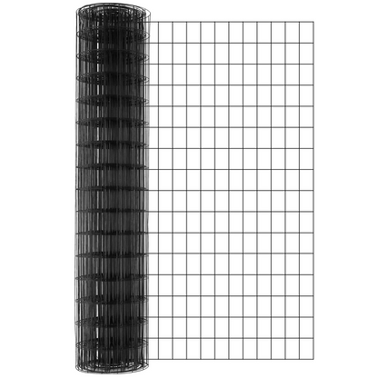 VEVOR Hardware Cloth, 48'' x 50' Galvanized Wire Mesh Roll, 16 Gauge Chicken Wire Fence Roll, Vinyl Coating Metal Wire Mesh for Chicken Coop Barrier, Rabbit Snake Fences, Poultry Enclosures