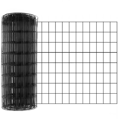 VEVOR Hardware Cloth, 24'' x 50' Galvanized Wire Mesh Roll, 16 Gauge Chicken Wire Fence Roll, Vinyl Coating Metal Wire Mesh for Chicken Coop Barrier, Rabbit Snake Fences, Poultry Enclosures