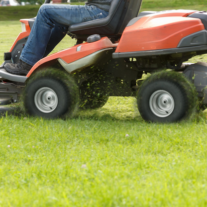 VEVOR Lawn Mower Tires with Rim, 20x8-8" Tubeless Tractor Tires, 2-Pack Tire and Wheel Assembly, S-Turf Pneumatic Tires with 3.5" Offset Hub and 3/4" Bushing Size, for Riding Mowers Lawn Tractors