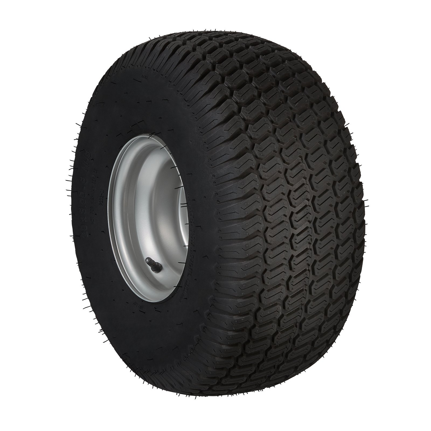 VEVOR Lawn Mower Tires with Rim, 20x8-8" Tubeless Tractor Tires, 2-Pack Tire and Wheel Assembly, S-Turf Pneumatic Tires with 3.5" Offset Hub and 3/4" Bushing Size, for Riding Mowers Lawn Tractors