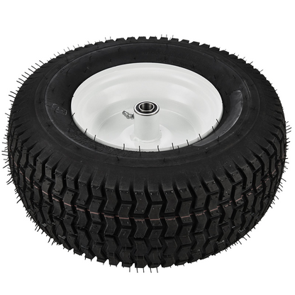 VEVOR Lawn Mower Tires with Rim, 16x6.5-8" Tubeless Tractor Tires, 2-Pack Tire and Wheel Assembly, Turf Pneumatic Tires, 3" Offset Hub, 3/4" Bushing Size, 16 PCS Adapters for Riding Mower Lawn Tractor