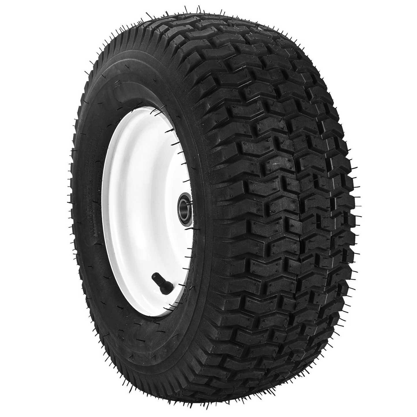 VEVOR Lawn Mower Tires with Rim, 16x6.5-8" Tubeless Tractor Tires, 2-Pack Tire and Wheel Assembly, Turf Pneumatic Tires, 3" Offset Hub, 3/4" Bushing Size, 16 PCS Adapters for Riding Mower Lawn Tractor