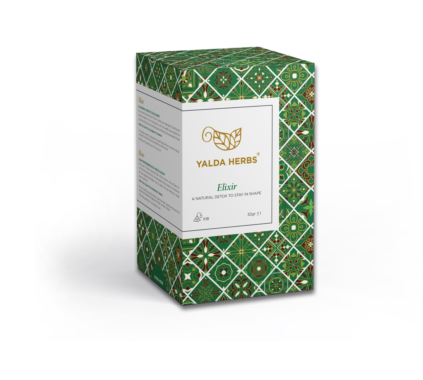 Yalda Herbs Elixir 18 Pyramid Tea White & Green tea Melange