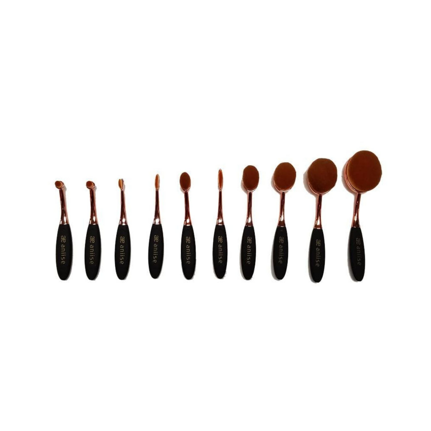 Oval Makeup Brush Set