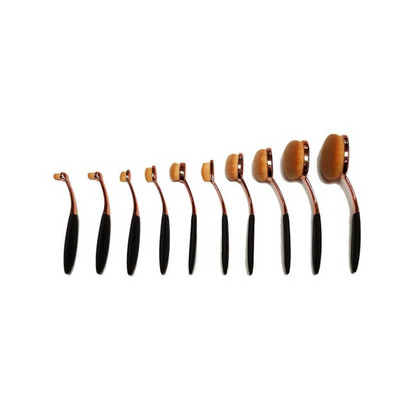 Oval Makeup Brush Set