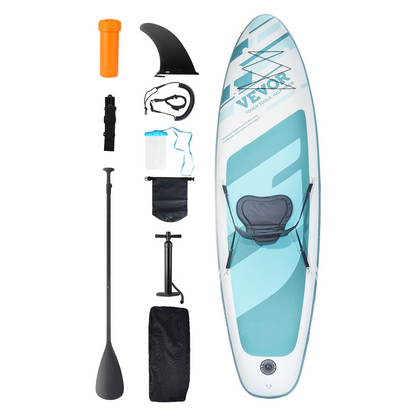 VEVOR Inflatable Stand Up Paddle Board 10.6 ft Kayak Board with Seat Accessory