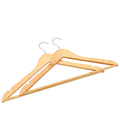 20 pcs Clothes Hanger Set Non-slip Hardwood